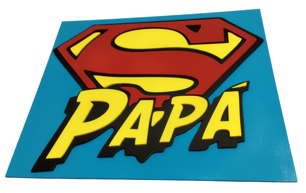 Cuadro Super Papá Qrolaser