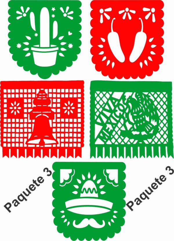 Papel Picado Fiestas Patrias 15 De Septiembre 10 ó 5 Tiras De 5m Cu